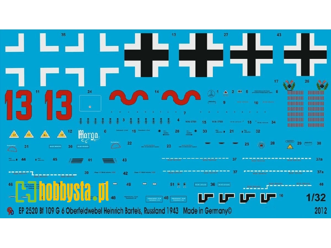Bf 109 G 6 Oberfeldwebel Heinrich Bartels, Russia 1943 - zdjęcie 1