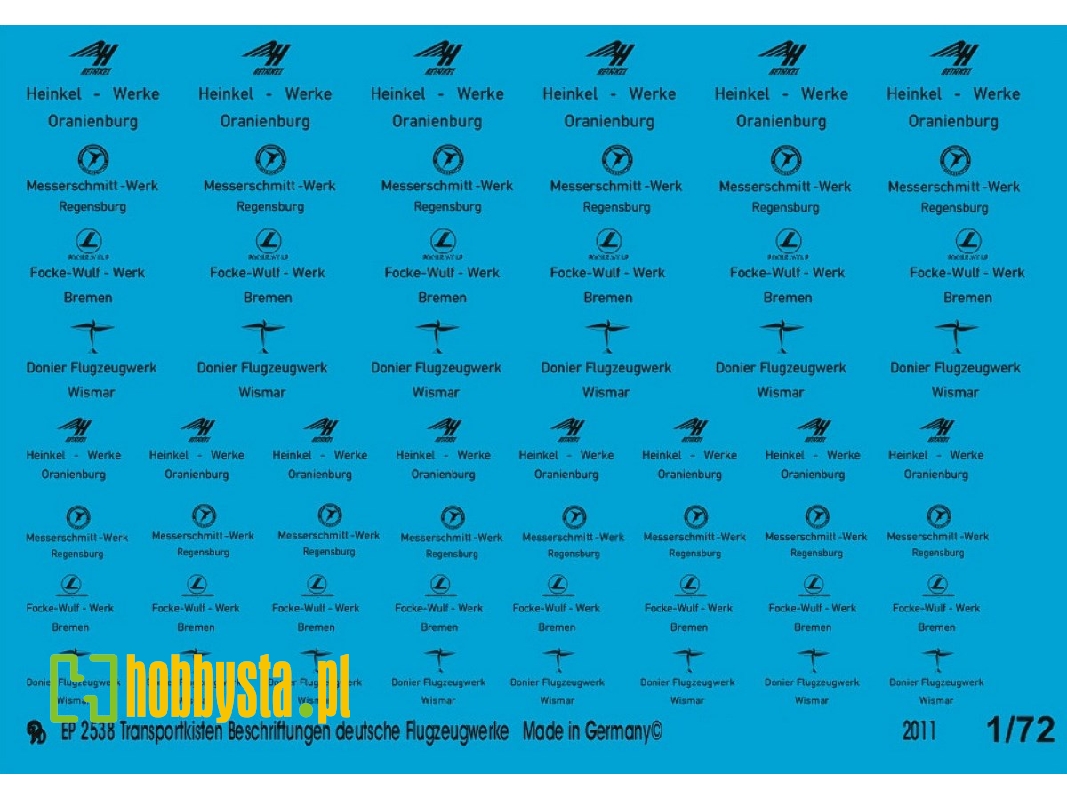 Crate Markings With German Airplane Manufacturers - zdjęcie 1
