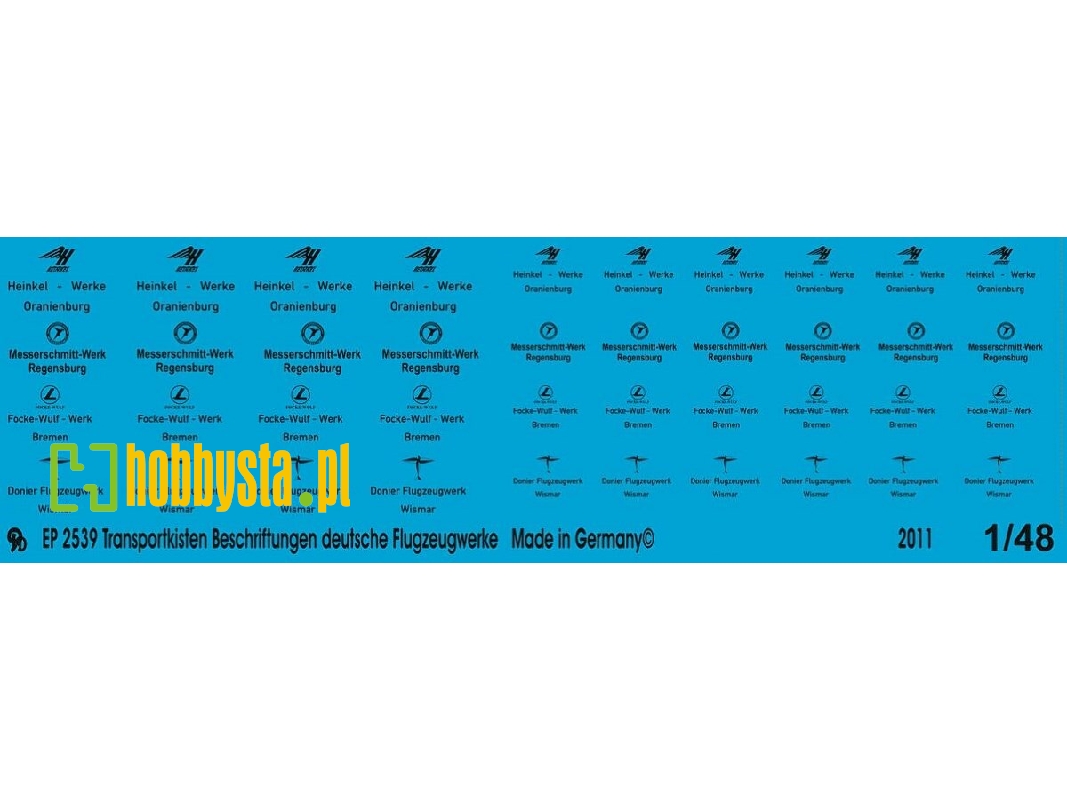 Crate Markings With German Airplane Manufacturers - zdjęcie 1