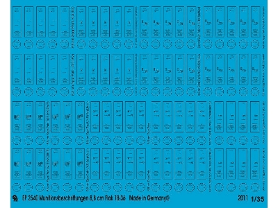 Ammo Markings For 8,8 Cm Flak 18/36 - zdjęcie 1