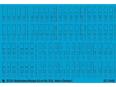 Ammo Markings For 8,8 Cm Flak 18/36 - zdjęcie 1