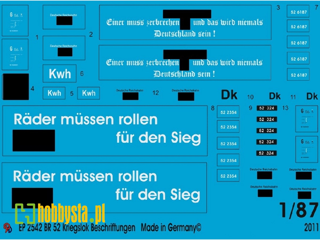 Br 52 War Steamer Markings - zdjęcie 1