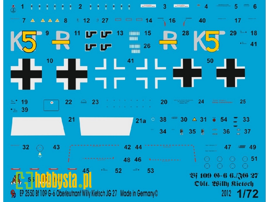 Bf 109 G-6 Oberleutnant Willy Kientsch Jg 27 - zdjęcie 1