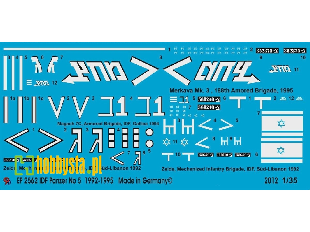 Idf No 5 Merkava 2 - Magach 7c And 2 M113 Zelda - zdjęcie 1
