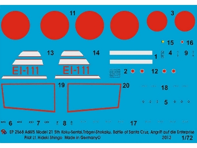 A6m5 Model 21 5th Koku-sentai, Carrier Machine Shokaku During Attack On Enterprise - zdjęcie 1