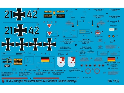 Starfighter German Modern Airforce Jg 72 Westfalen - zdjęcie 1