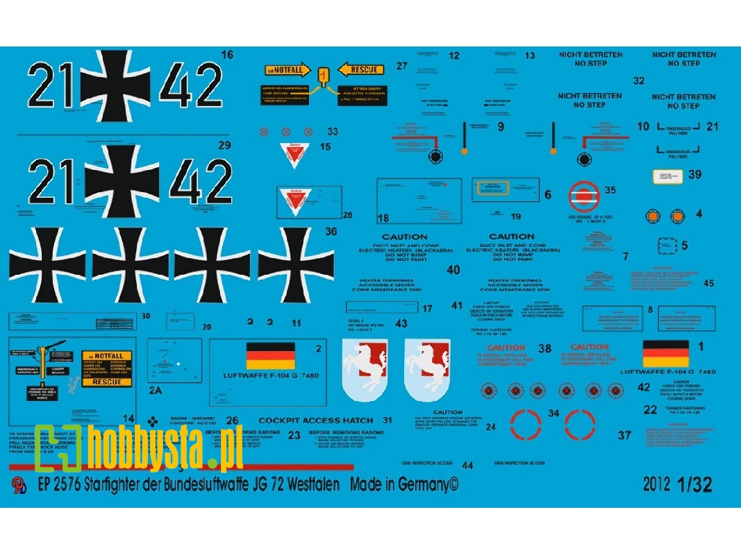 Starfighter German Modern Airforce Jg 72 Westfalen - zdjęcie 1