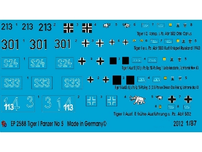 5 Tiger I Tanks No. 5 - zdjęcie 1