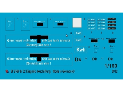 Br 52 Steamer War Production Markings - zdjęcie 1