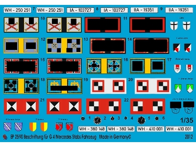 Markings For G4 Mercedes Staff Car - zdjęcie 1