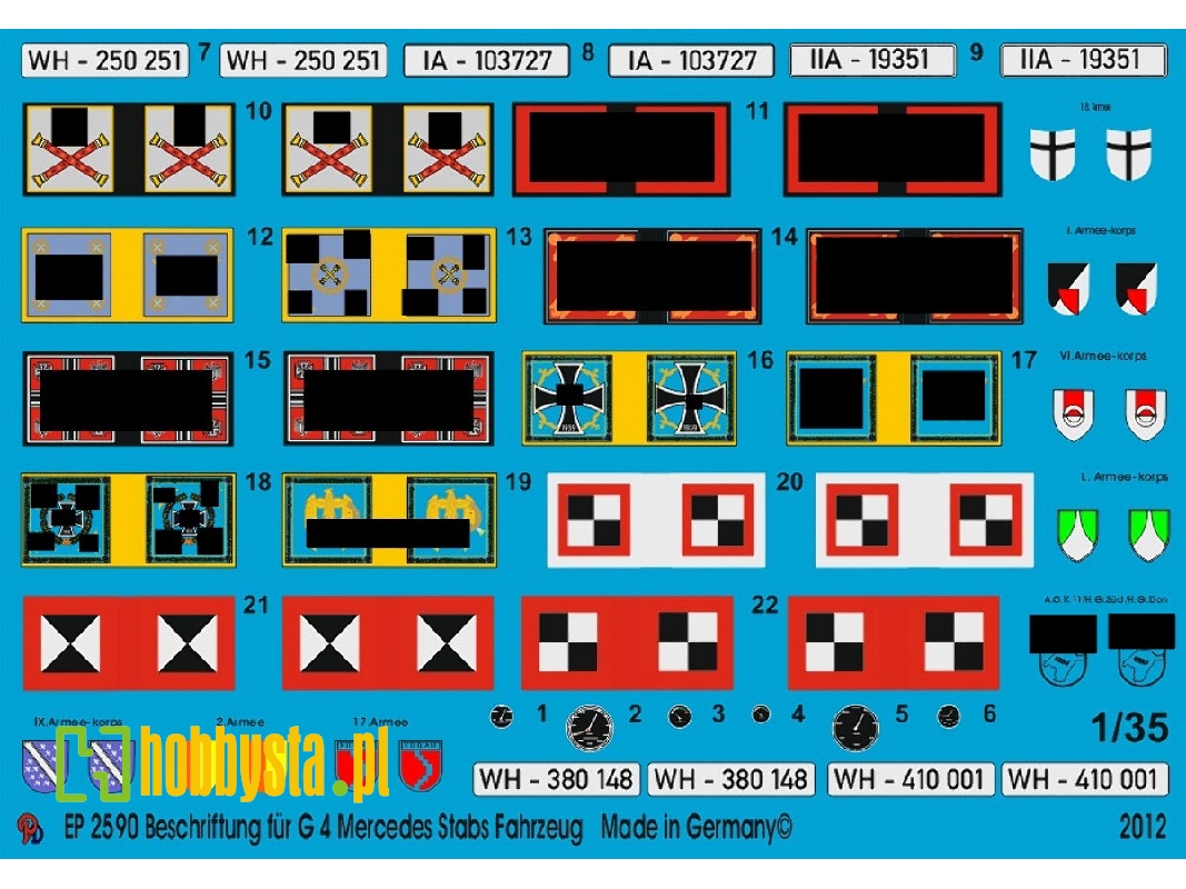 Markings For G4 Mercedes Staff Car - zdjęcie 1