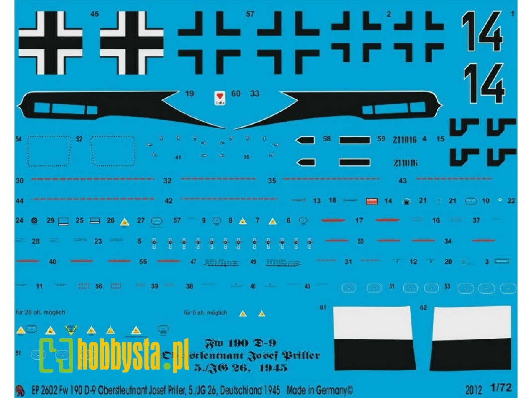 Fw 190 D-9 Oberstleutnant Josef Priller 5./Jg 26, Germany 1945 - zdjęcie 1