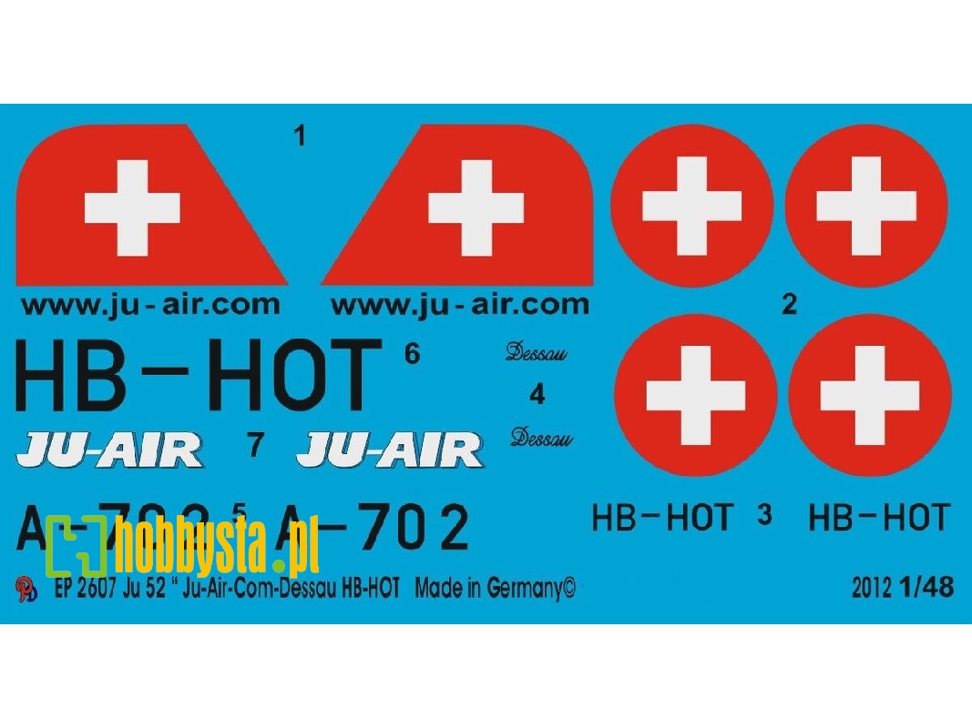 Ju 52 Ju-air-com Dessau Hb-hot - zdjęcie 1