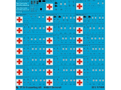 Ambulance Train 655 Complete Train Markings - zdjęcie 1
