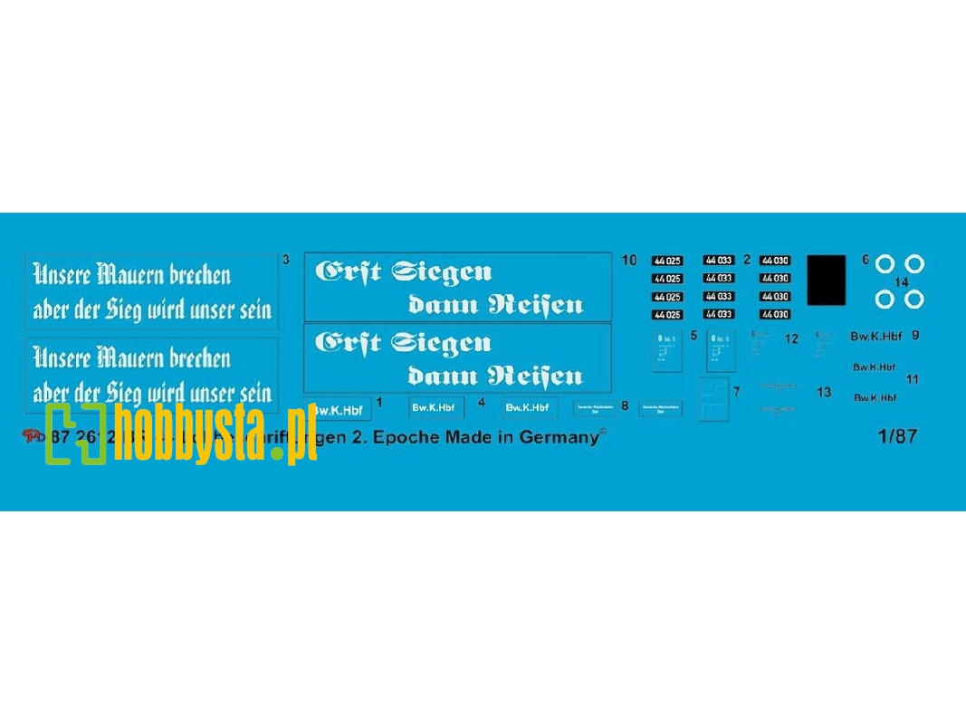 Br 44 Steamer Markings Iii Reich With Propaganda Slogans - zdjęcie 1