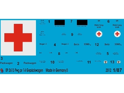 Baggage Car Pwg Pr 14 As A Baggage Car And Baggage Car Hospital Train 655 - zdjęcie 1
