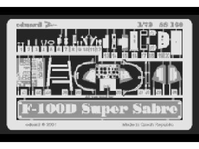  F-100D 1/72 - Italeri - blaszki - zdjęcie 1