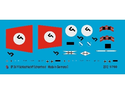 Markings For The Battleship Scharnhorst - zdjęcie 1