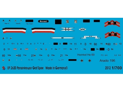 Markings For The Light Cruiser Graf Spee - zdjęcie 1