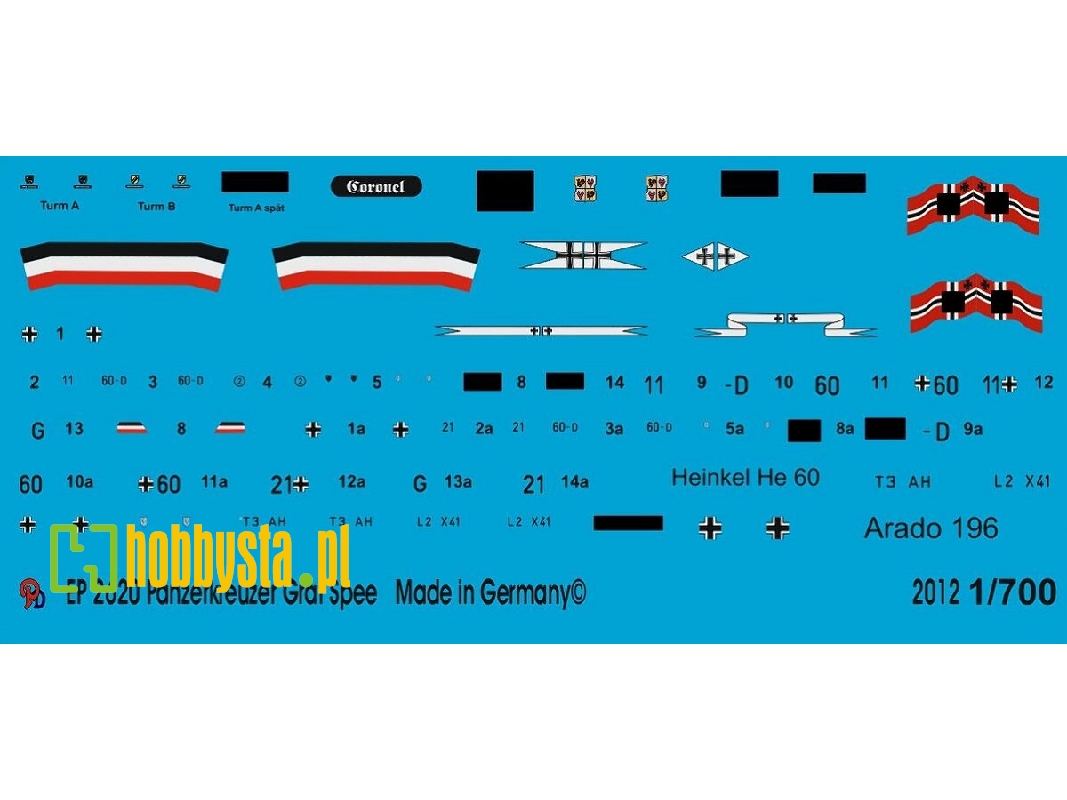 Markings For The Light Cruiser Graf Spee - zdjęcie 1
