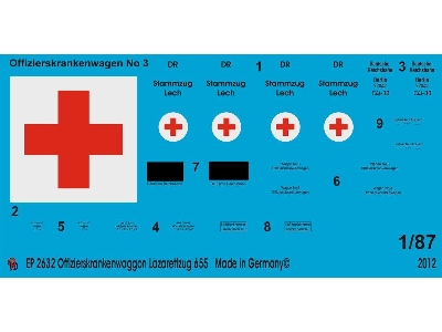 Officer Transport Wagons Ambulance Train 655 - zdjęcie 1