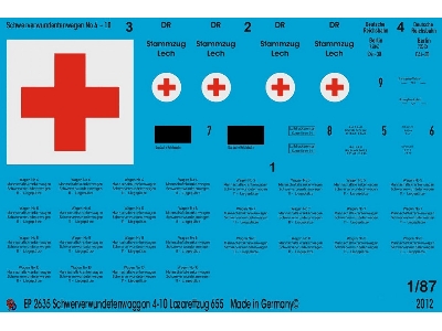 Heavy Wounded Transport Wagons Ambulance Train 655 - zdjęcie 1