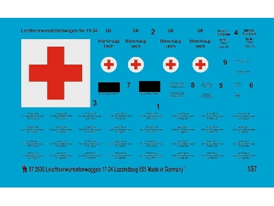 Light Wounded Transport Wagons Ambulance Train 655 - zdjęcie 1