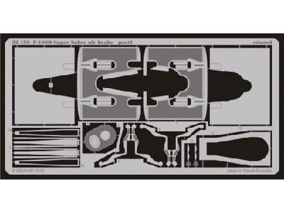  F-100D air brake 1/32 - Trumpeter - blaszki - zdjęcie 1