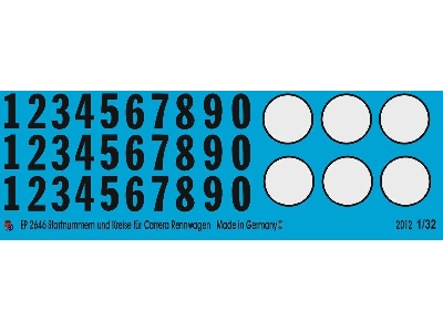 Numbers And White Circles For Carrera Slot Cars - zdjęcie 1