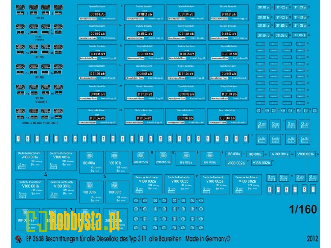Markings For All Diesel Engines Of The Type D 311 All Types - zdjęcie 1