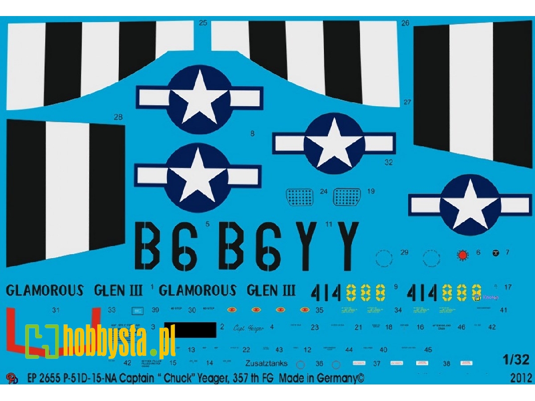 P-51 D-15-na Captain "chuck" Yeager, 357th Fg - zdjęcie 1