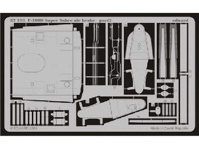  F-100D air brake 1/32 - Trumpeter - blaszki - zdjęcie 3