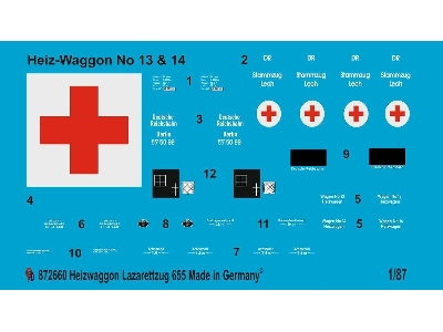 Heating Wagon Of The Ambulance Train 655, White Label - zdjęcie 1