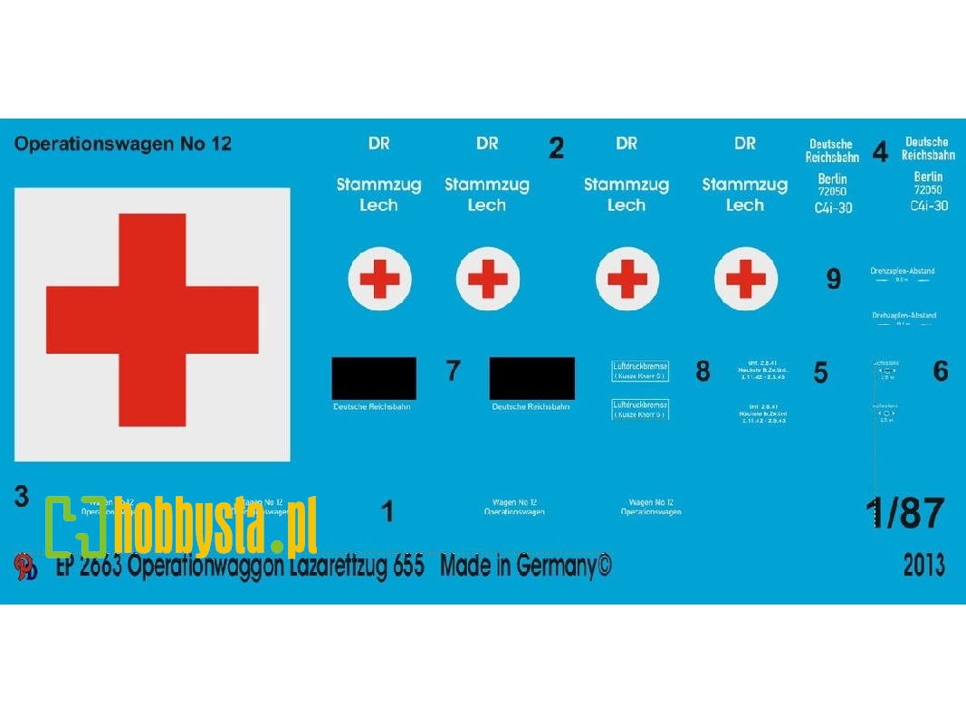 Operation Wagon Of The Ambulance Train 655, White Label - zdjęcie 1
