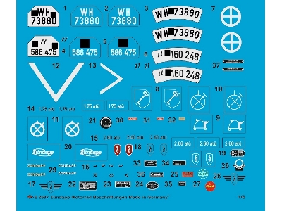 Zündapp Motorbike Markings - zdjęcie 1