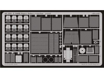  F-100D exterior 1/32 - Trumpeter - blaszki - zdjęcie 2