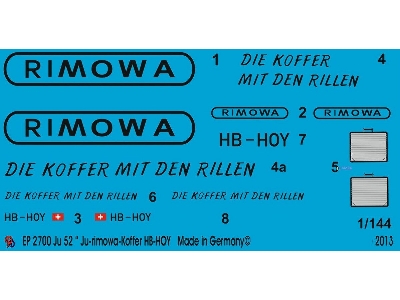 Ju 52 Ju-air Rimowa Koffer - zdjęcie 1