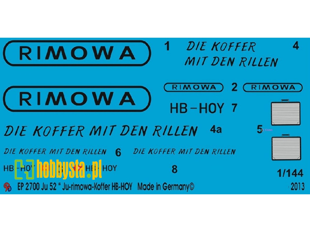 Ju 52 Ju-air Rimowa Koffer - zdjęcie 1