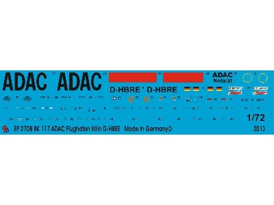 Bk 117 Adac Rescue Helicopter KĂ¶ln Airport D-hbre - zdjÄ™cie 1