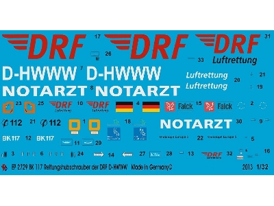 Bk 117 Rescue Helicopter Of The Drf Christoph Europa D-hwww - zdjęcie 1