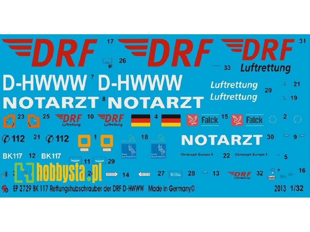 Bk 117 Rescue Helicopter Of The Drf Christoph Europa D-hwww - zdjęcie 1