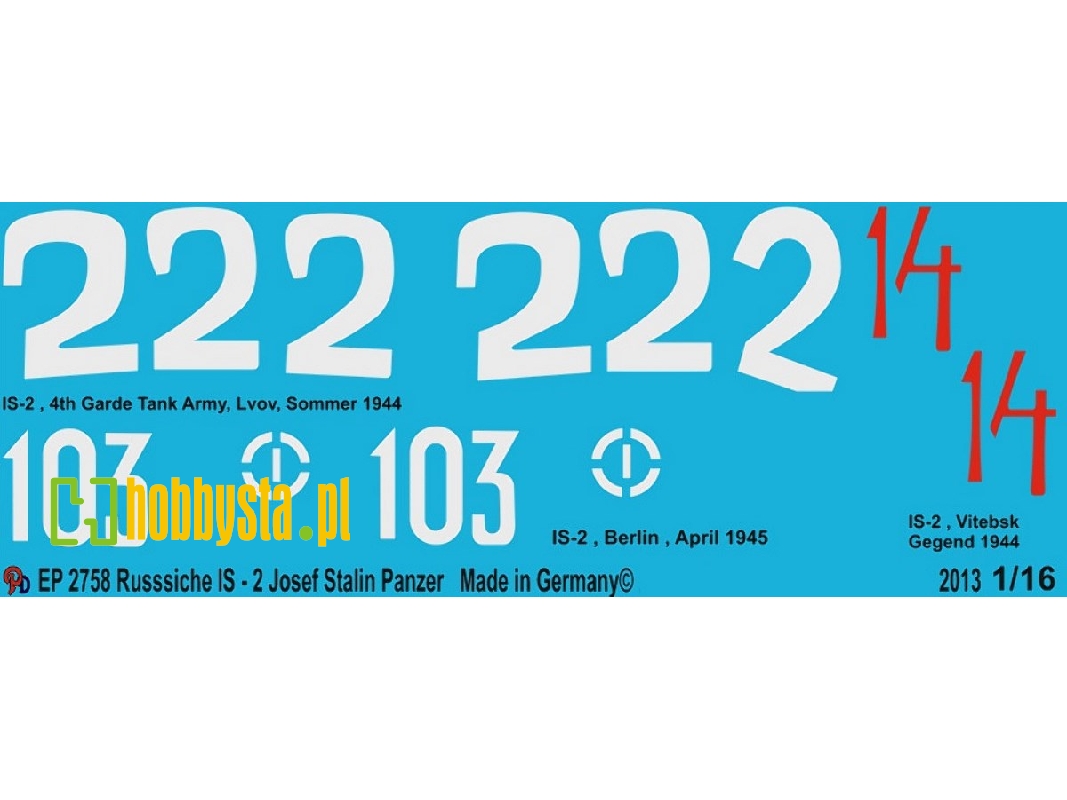 3 Different Is-2 Josef Stalin Tanks - zdjęcie 1