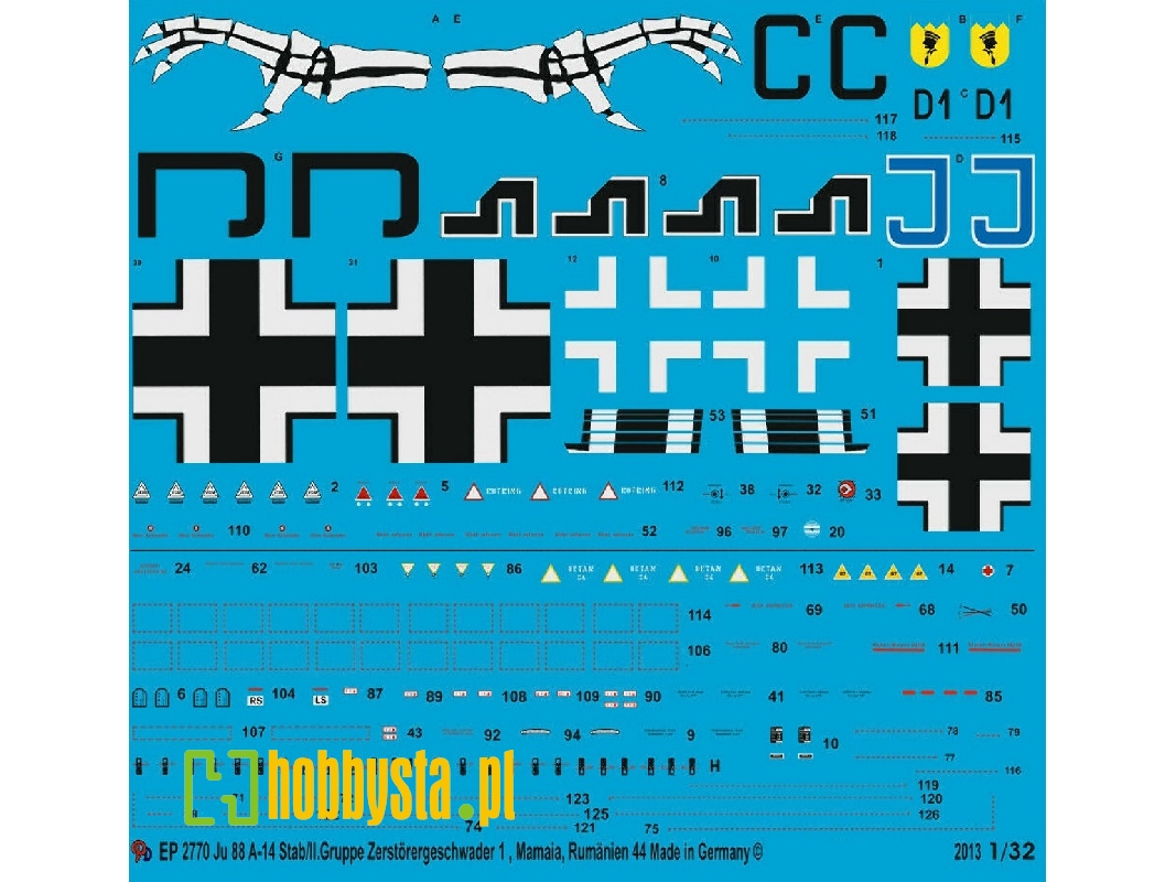 Ju 88 A-14 Stab/Ii Group Zerstörergeschwader 1 - zdjęcie 1