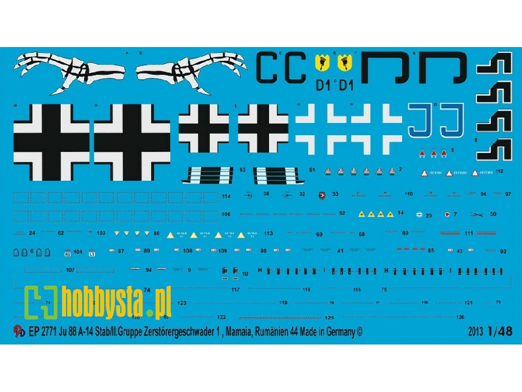 Ju 88 A-14 Stab/Ii Group Zerstörergeschwader 1 - zdjęcie 1