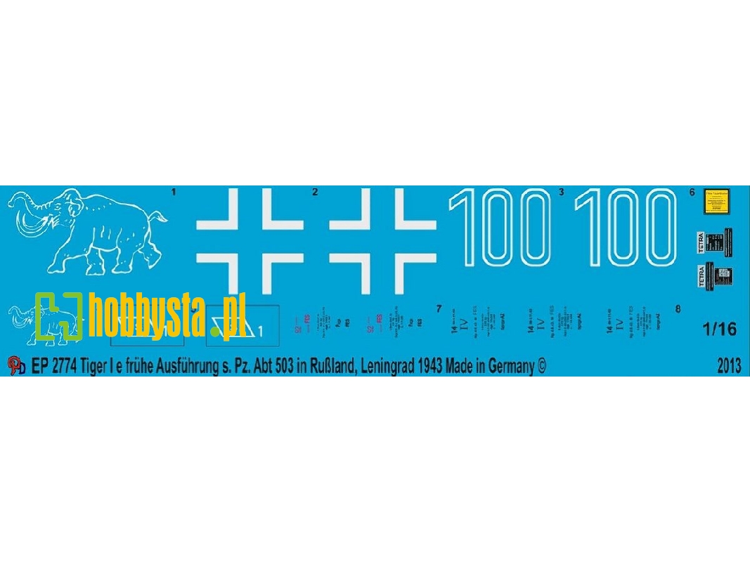 Tiger I E Early Version S. Pz. Abt 502 - zdjęcie 1