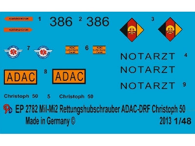 Mil-mi 2 Adac-drf Rescue Helicopter Christoph 50 - zdjęcie 1
