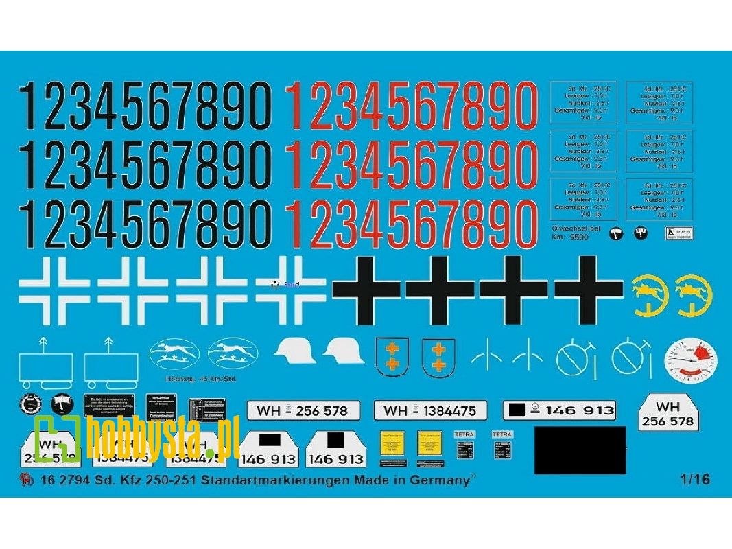 Standard Markings For The Sd. Kfz 250-251 - zdjęcie 1
