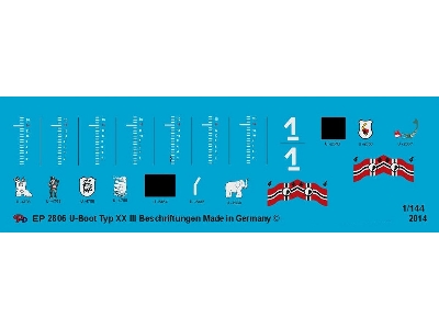 Markings For The German Submarine Type Xx Iii - zdjęcie 1