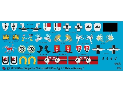 U-boot Markings No. 2 For Hachett Submarine - zdjęcie 1