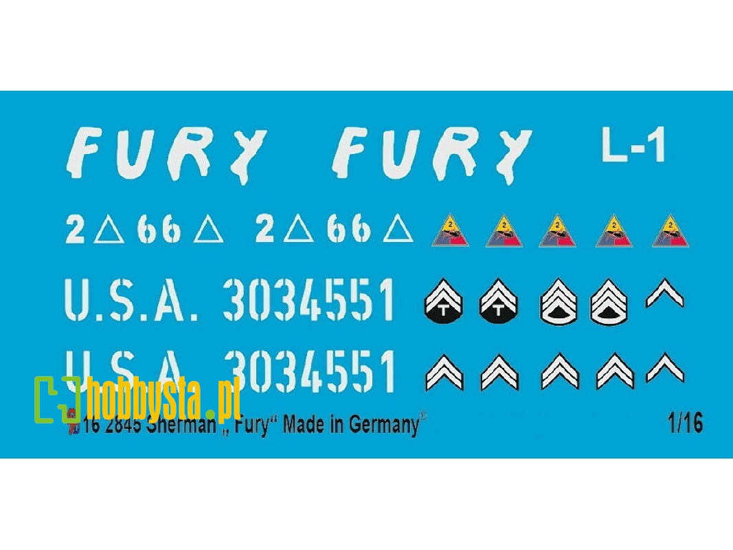 Fury Sherman M4 E8 Movie Tank - zdjęcie 1